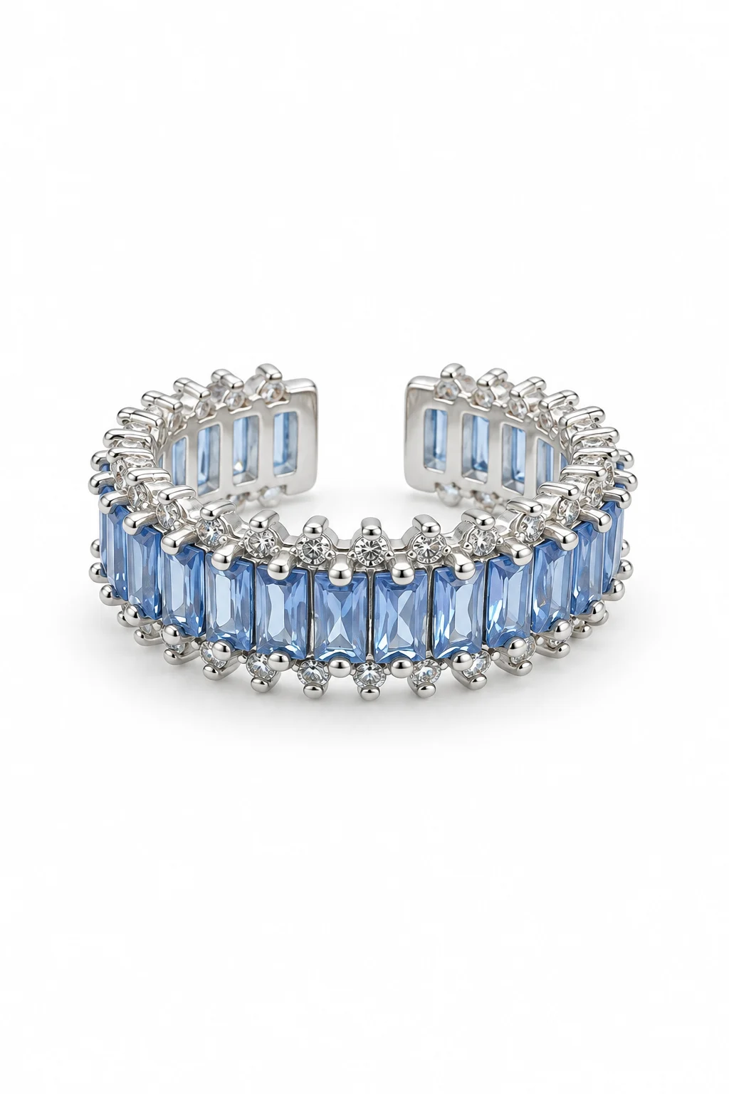 Anello Eternity Zaffiro di Mezzanotte — vista principale
